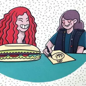 Retrato de Andonella y Plaqueta