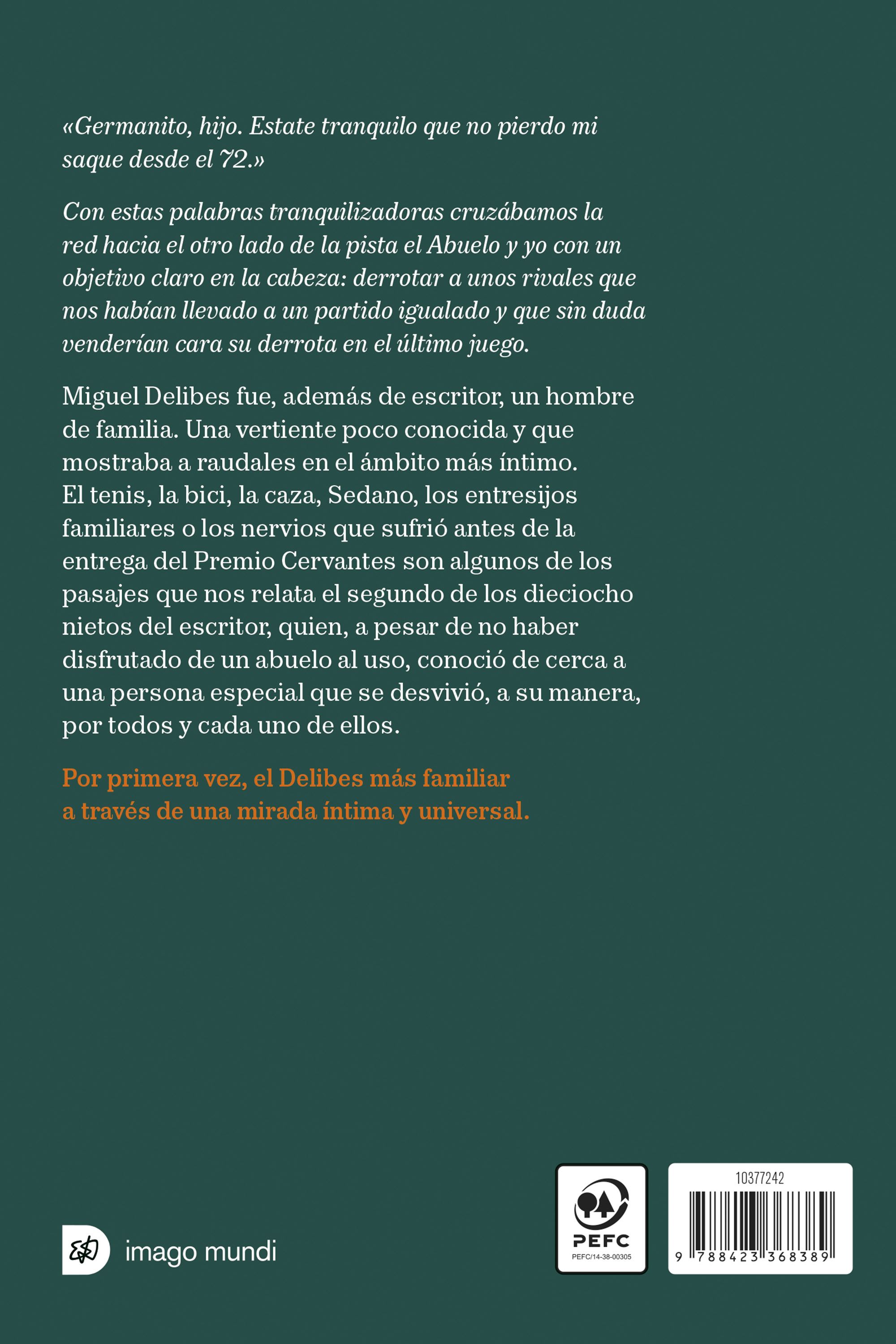 Miniatura contraportada El abuelo Delibes