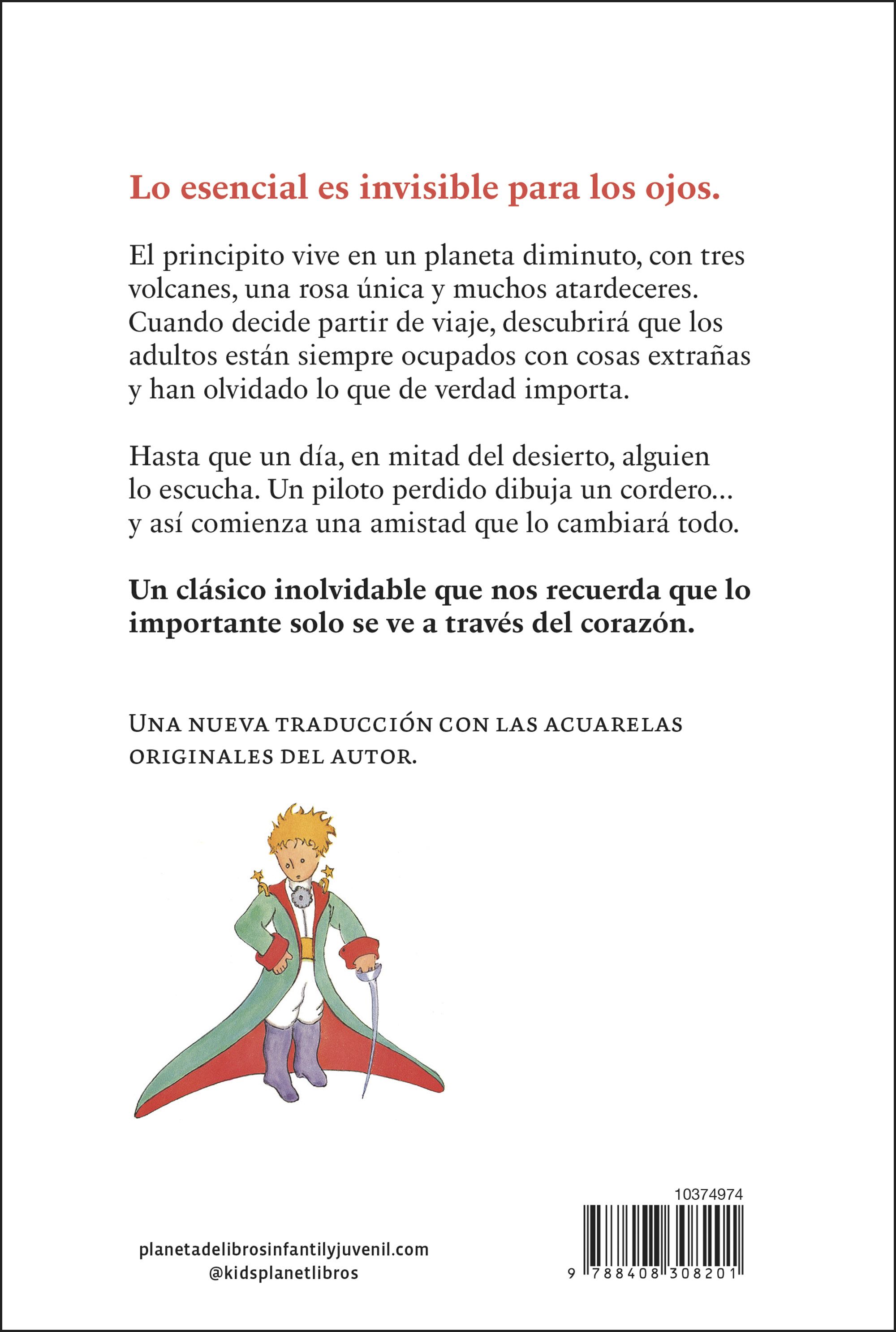 Miniatura contraportada El Principito