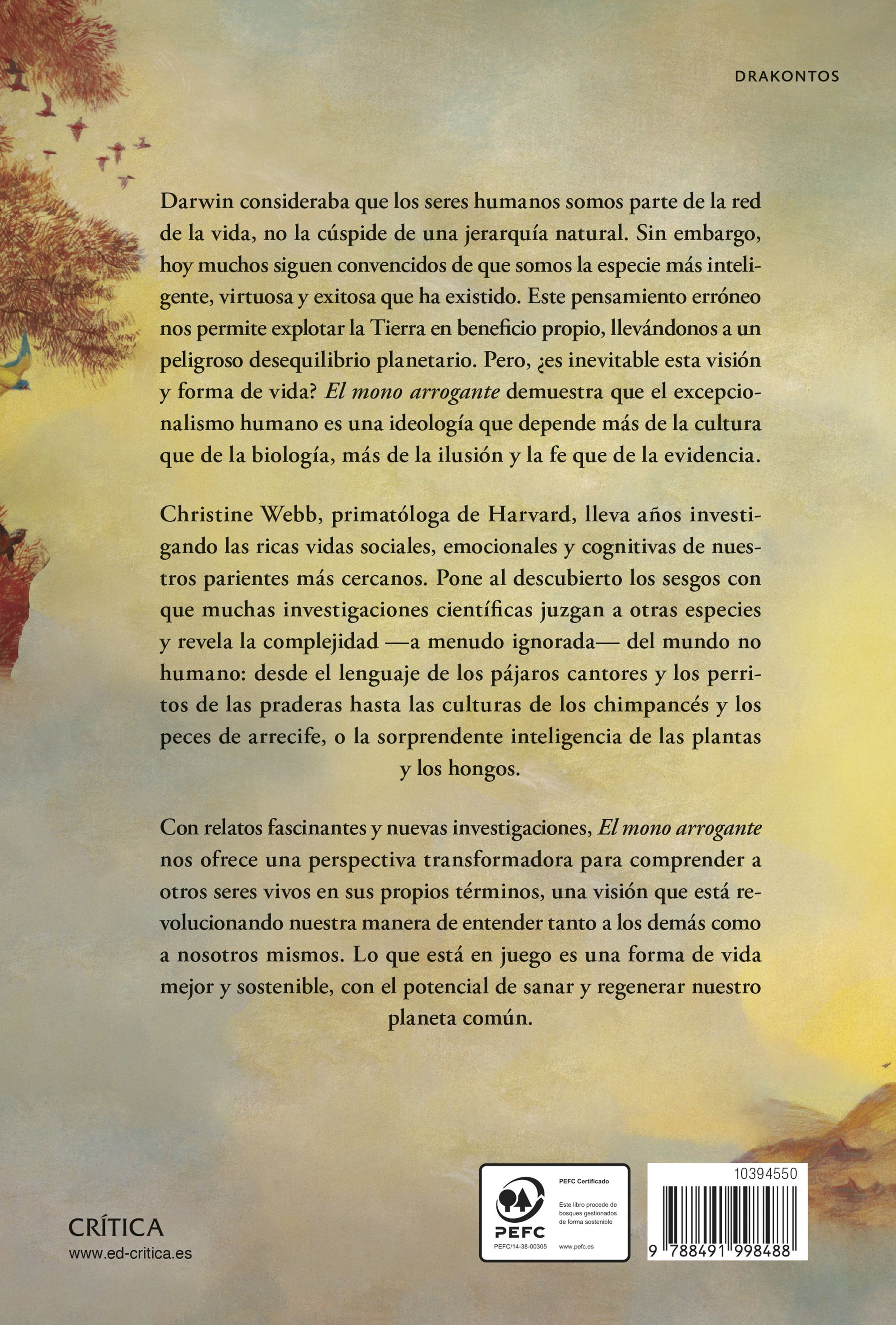 Miniatura contraportada El mono arrogante