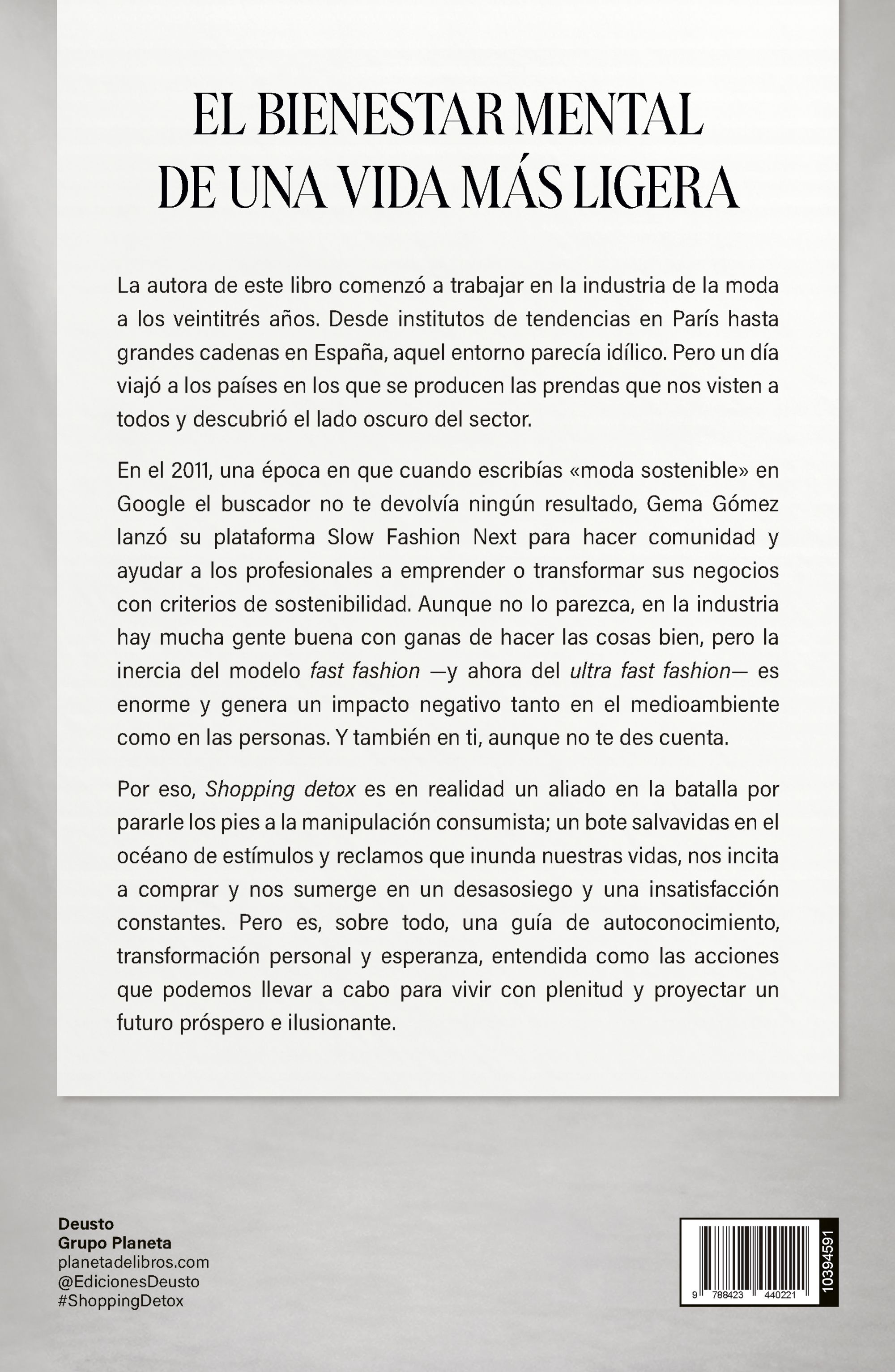 Miniatura contraportada Shopping detox