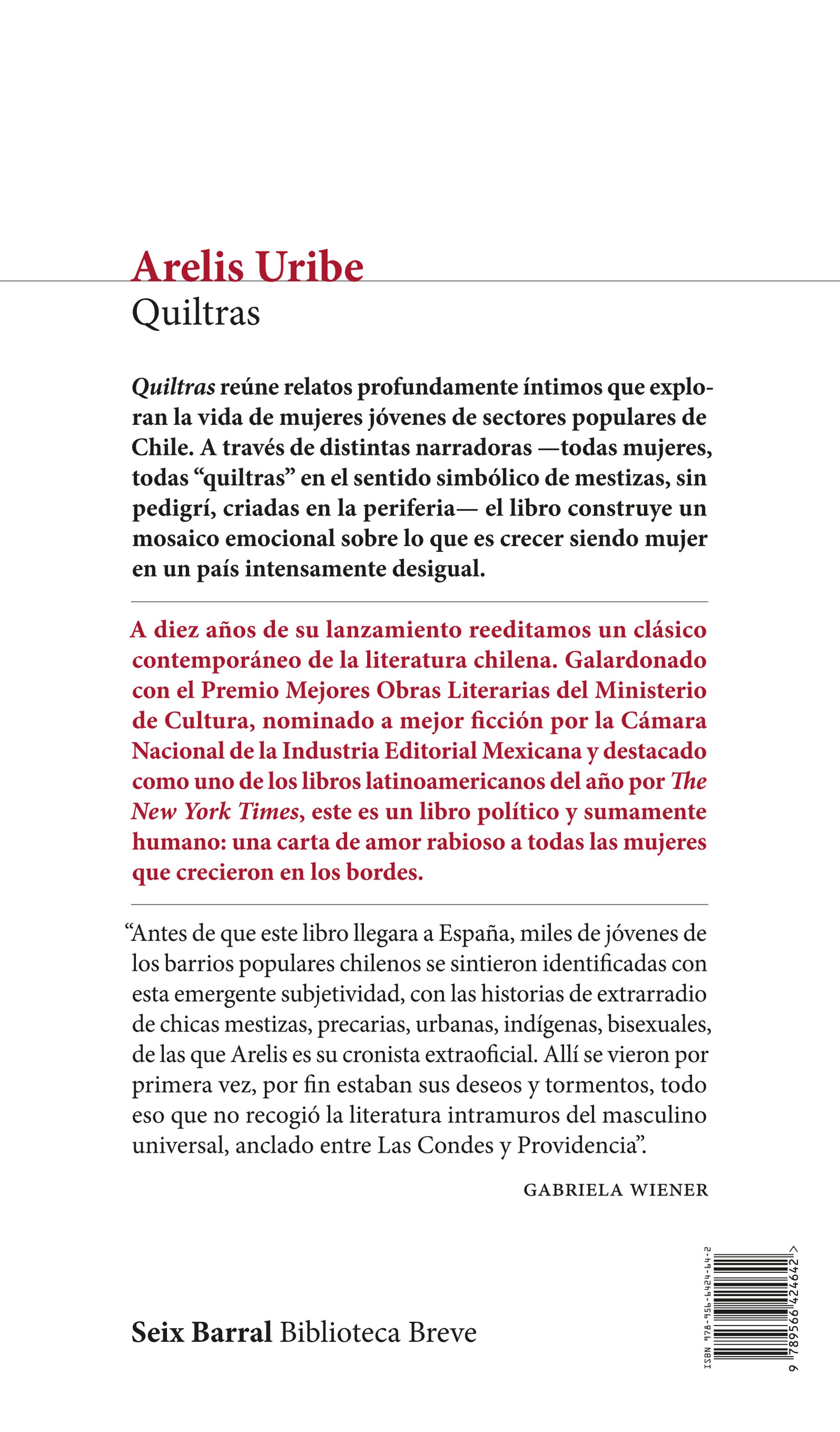Miniatura contraportada Quiltras