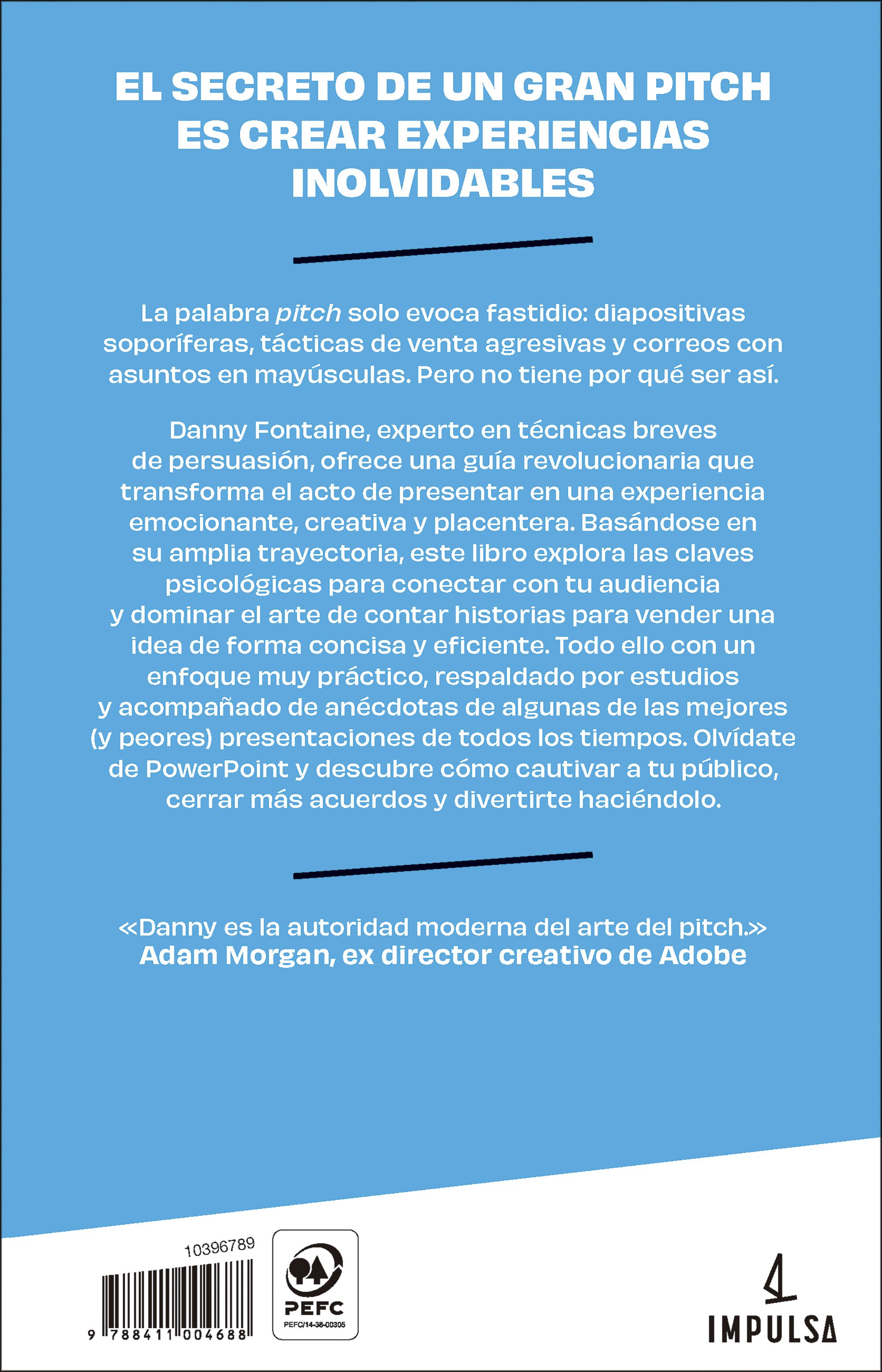 Miniatura contraportada Pitch. El arte de vender ideas