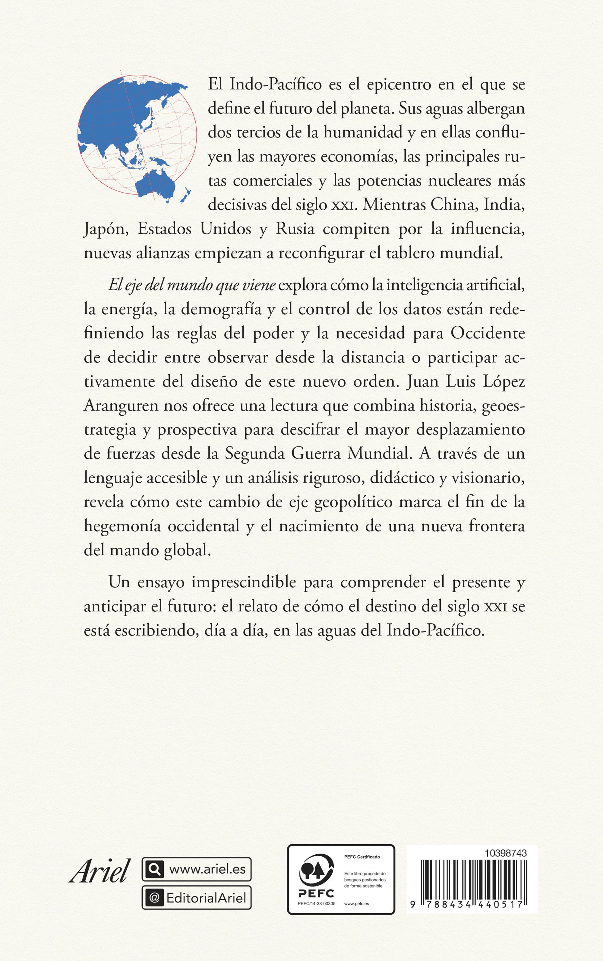 Miniatura contraportada El eje del mundo que viene