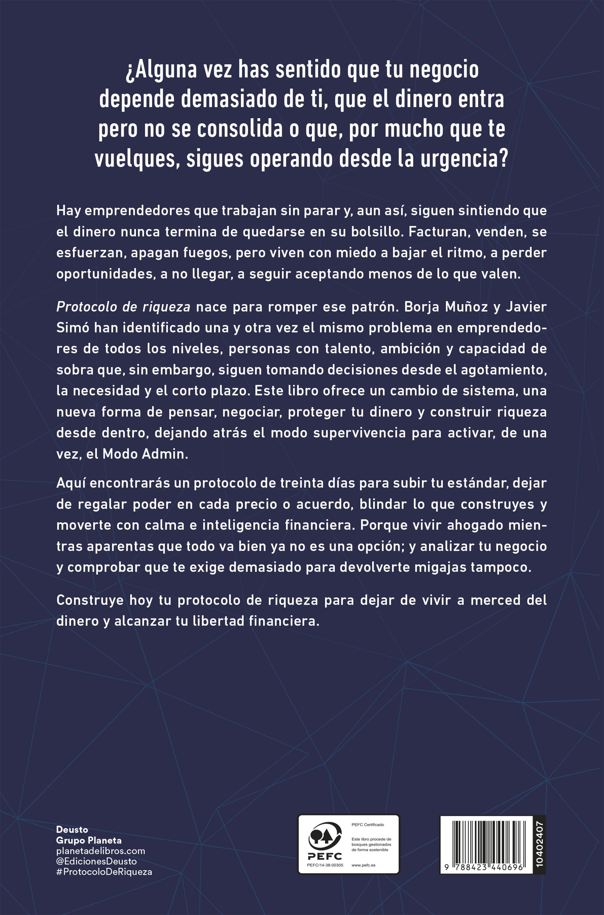 Miniatura contraportada Protocolo de riqueza