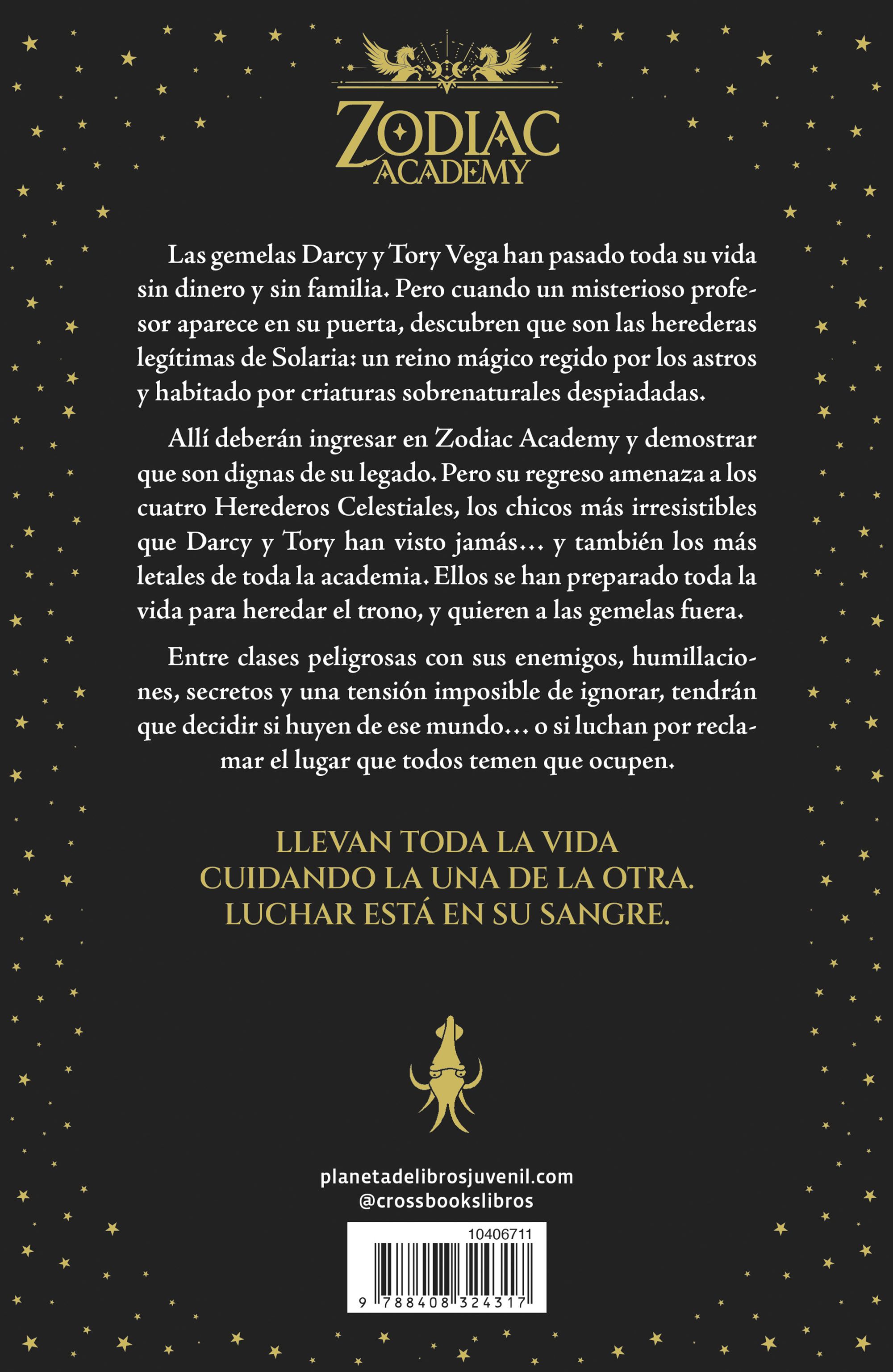 Miniatura contraportada Zodiac Academy 1. El despertar