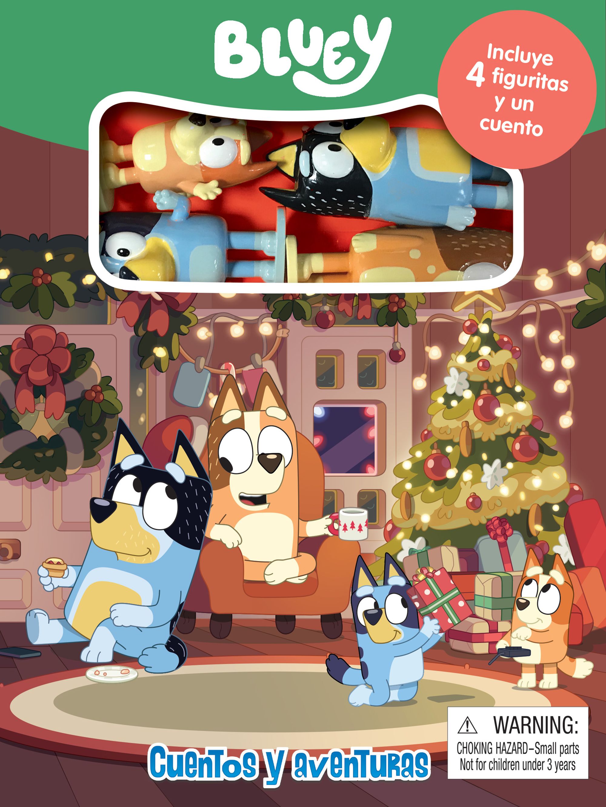 Portada BBC BLUEY NAVIDAD CUENTOS Y AVENTURAS