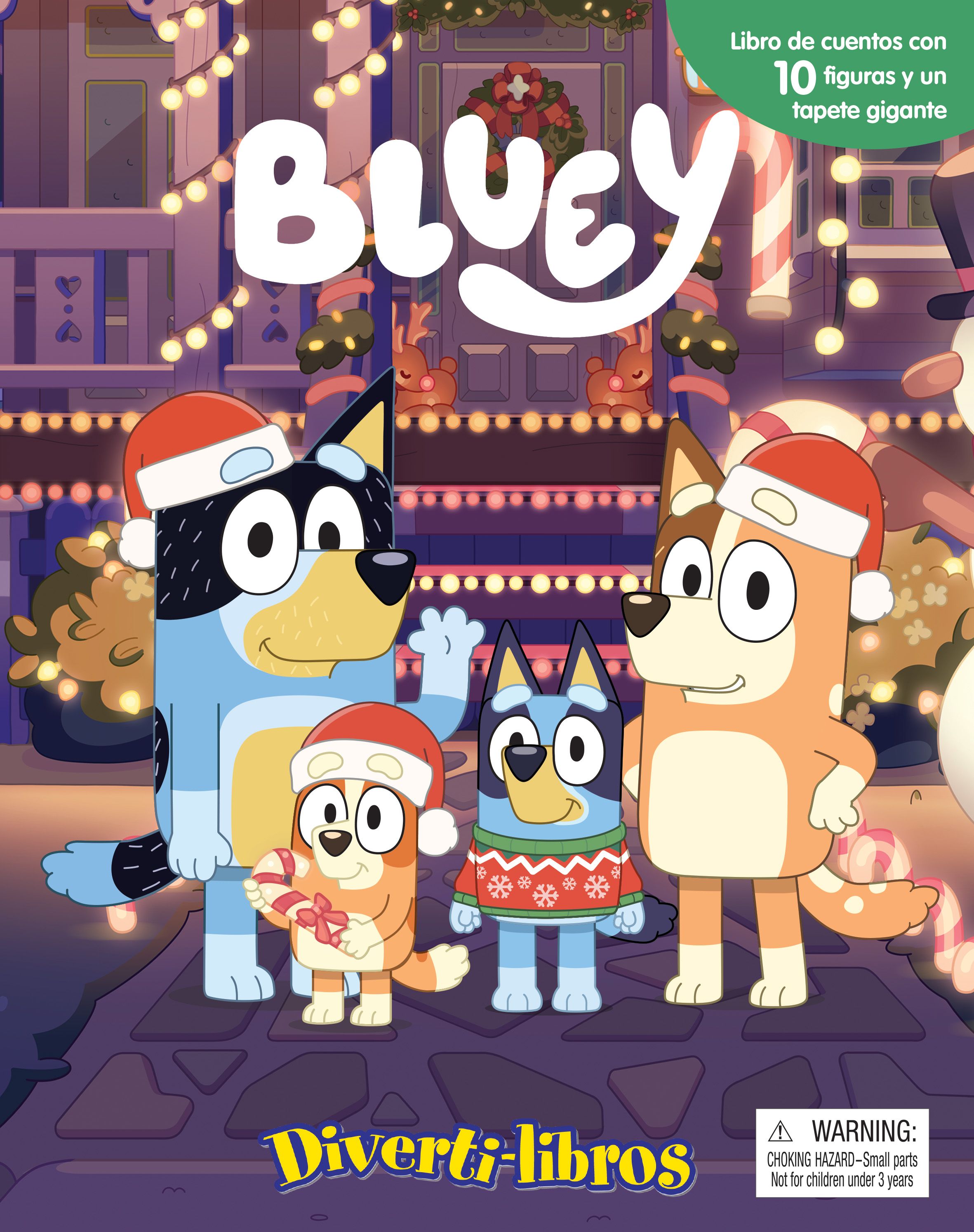 Portada BBC BLUEY NAVIDAD DIVERTILIBROS