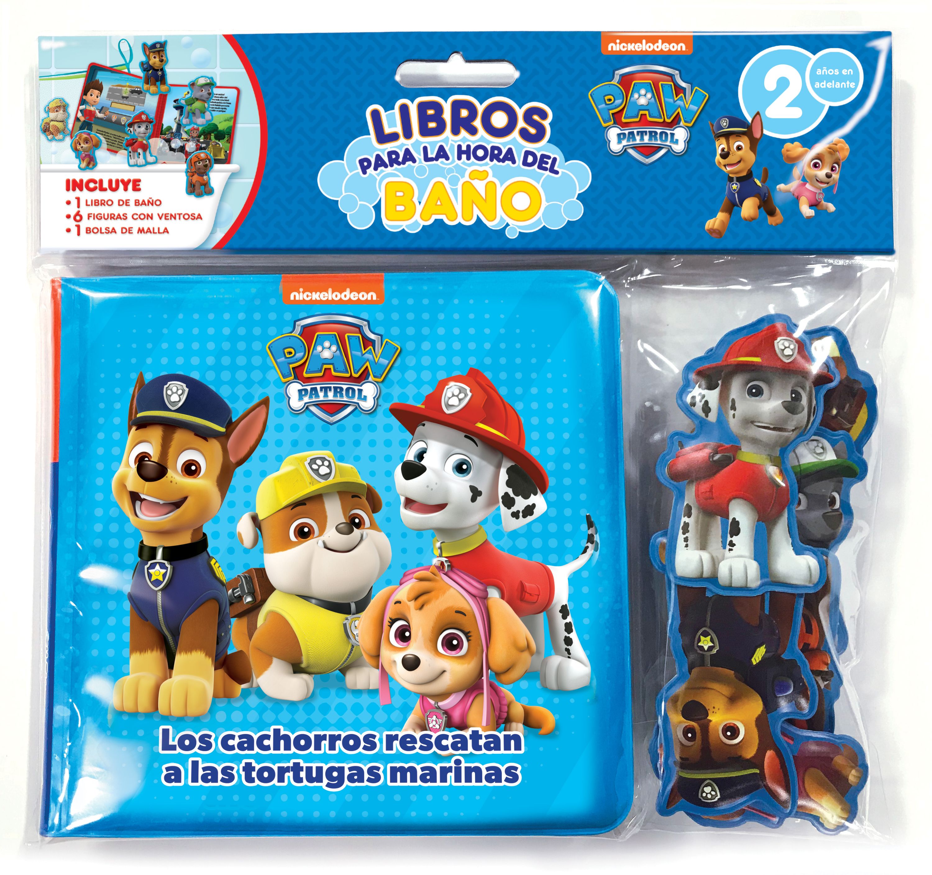 Portada NICK PAW PATROL LIBRO PARA LA HORA DEL BAÑO