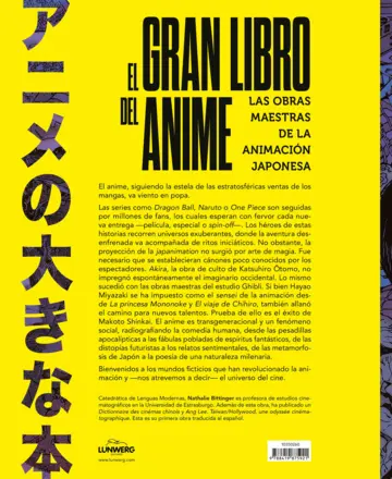 Contraportada El gran libro del anime