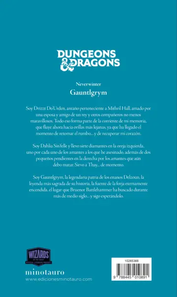Contraportada Neverwinter nº 01/04 Gauntlgrym