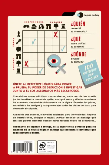 Contraportada Murdle: Resuelve el crimen