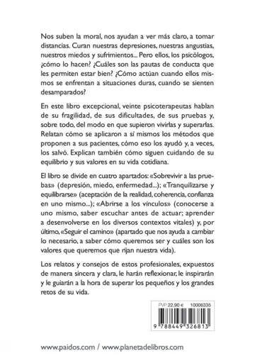 Contraportada Los secretos de los psicólogos