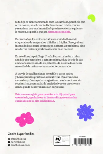 Contraportada Los dones de los niños altamente sensibles