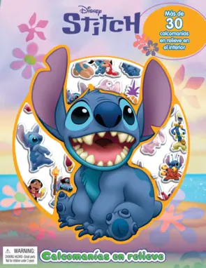 Portada DISNEY STITCH CALCOMANIAS EN RELIEVE