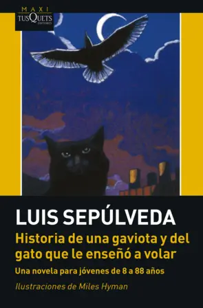 Portada Historia de una gaviota y del gato que le enseño a volar