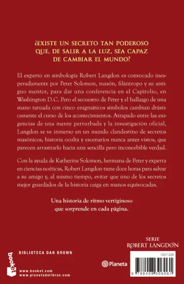 Contraportada El símbolo perdido