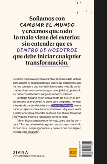 Contraportada Cartas para un ciego que creía ver