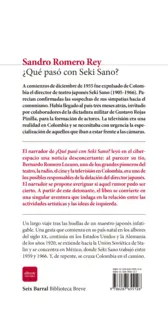 Miniatura contraportada ¿Qué pasó con Seki Sano?