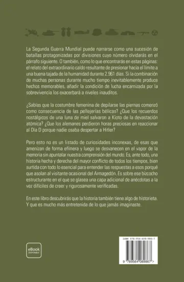 Contraportada Historia Freak de la Segunda Guerra Mundial