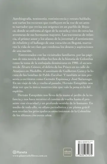 Contraportada Como una nube, tus rebeliones