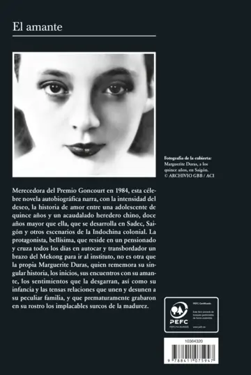 Contraportada El amante