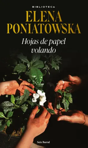 Portada Hojas de papel volando