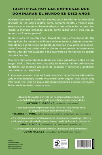 Contraportada Rompe las reglas