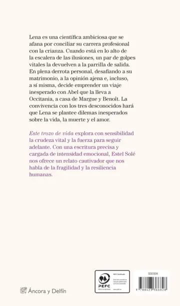 Contraportada Este trozo de vida