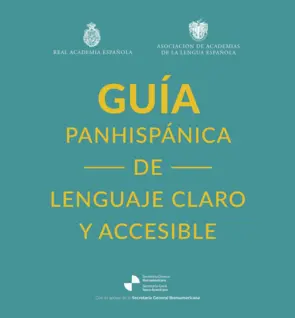 Portada Guía panhispánica de lenguaje claro y accesible
