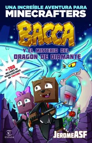 Portada Minecraft. Bacca y el misterio del dragón de diamante