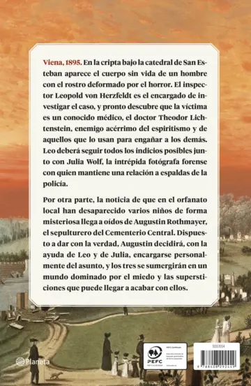 Contraportada El sepulturero y el crimen de la cripta