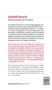 Miniatura contraportada Entre puntos de lectura