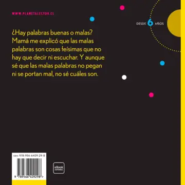 Contraportada Las malas palabras