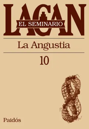 Portada El seminario X. La angustia