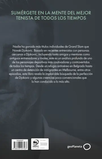 Contraportada En busca de Novak