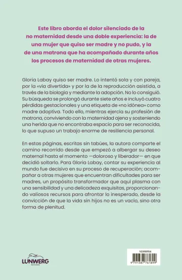 Contraportada Ser sin ser madre