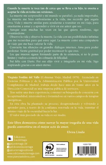 Contraportada Mamá eres el amor de mi vida