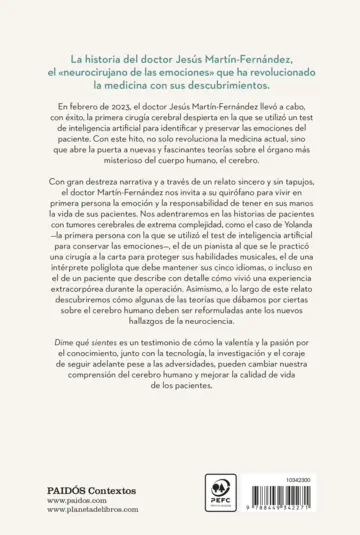 Contraportada Dime qué sientes