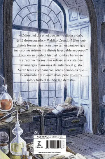 Contraportada Frankenstein