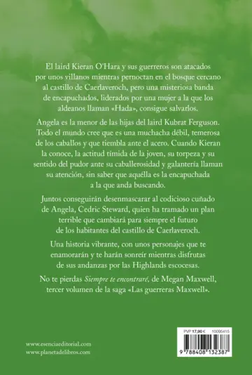 Contraportada Las guerreras Maxwell, 3. Siempre te encontraré