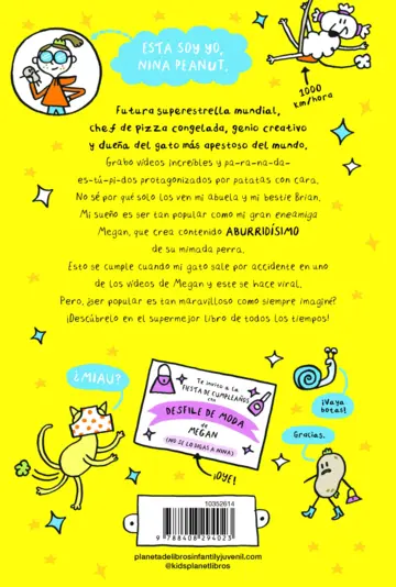 Contraportada Nina Peanut 1. Nina Peanut es lo más