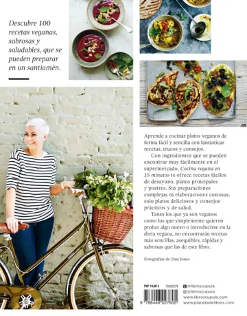 Contraportada Cocina vegana en 15 minutos