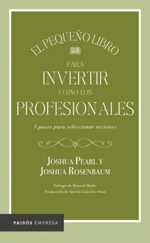 Portada El pequeño libro para invertir como los profesionales