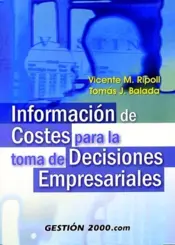 Portada Información de coste para la toma de decisiones