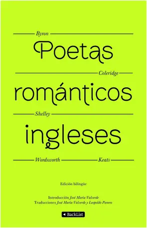 Portada Poetas románticos ingleses