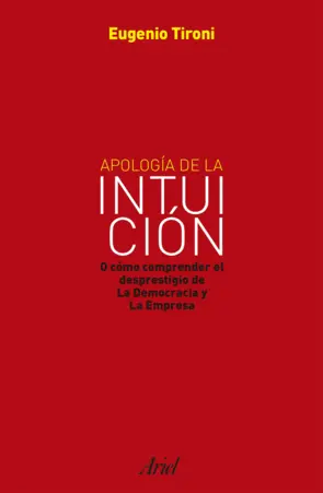 Portada Apología de la intuición