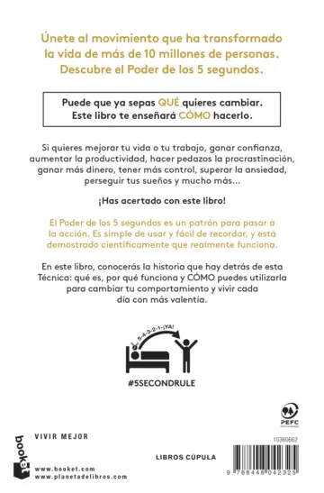 Contraportada El poder de los 5 segundos