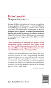 Miniatura contraportada Tengo miedo torero