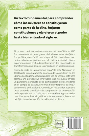 Contraportada Ejércitos, política y revolución